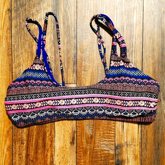 No Boundaries Other - Geometric Print Bikini Top